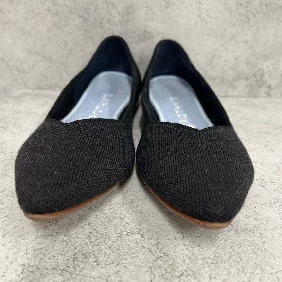 Rothy's Women's The Point in Heathered Black Flat Shoes Women’s Size 9.5 - Picture 4 of 10